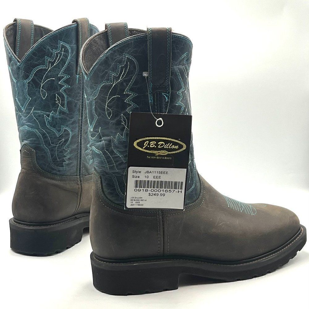 J.B Dillon Square Toe Boot - Picture 3 of 12